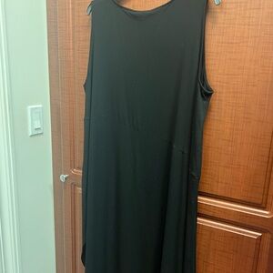 Eileen Fisher Elegant Black Asymmetrical Dress